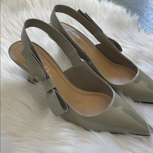 Dior sling back, kitten heel, Authentic